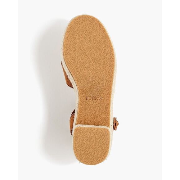 J.Crew Platform Espadrille Heeled Sandals in Warm Chicory Suede Size 7.5 NWB - Picture 16 of 16